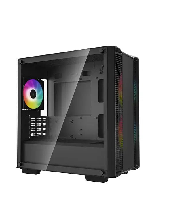 Deepcool CC360 ARGB Tempered Glass Side Panel M-ATX Tower Cabinet - Black - Image 3