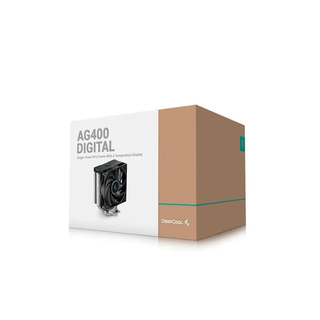 DeepCool AG400 Digital 120mm CPU Air Cooler CPU Fan - Black - Image 3