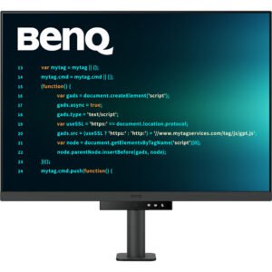 BenQ RD280UA 28” 2560p 4K UHD Programming Monitor with MoonHalo Ergo Arm and Built-in Speakers