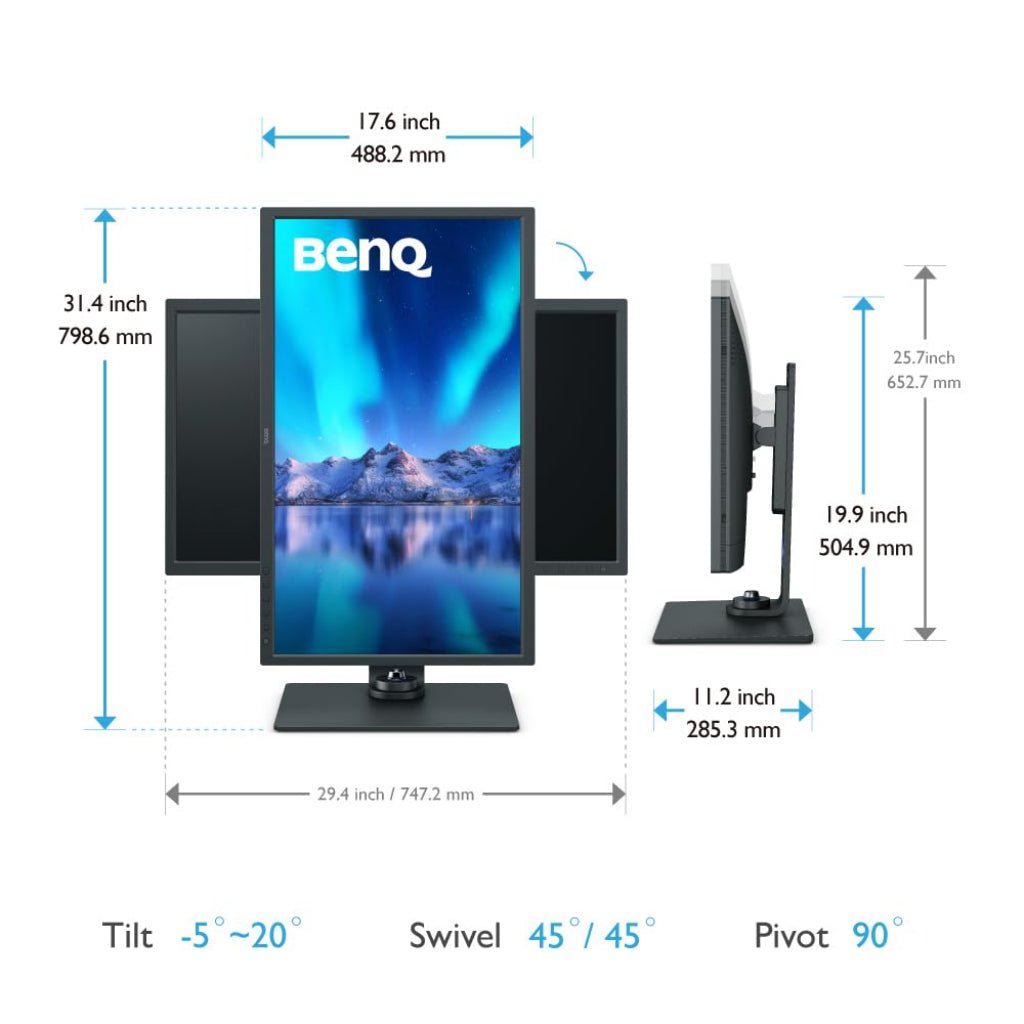 BenQ SW321C 32" 4K 60Hz PhotoVue Photo & Video Editing Monitor - Image 4