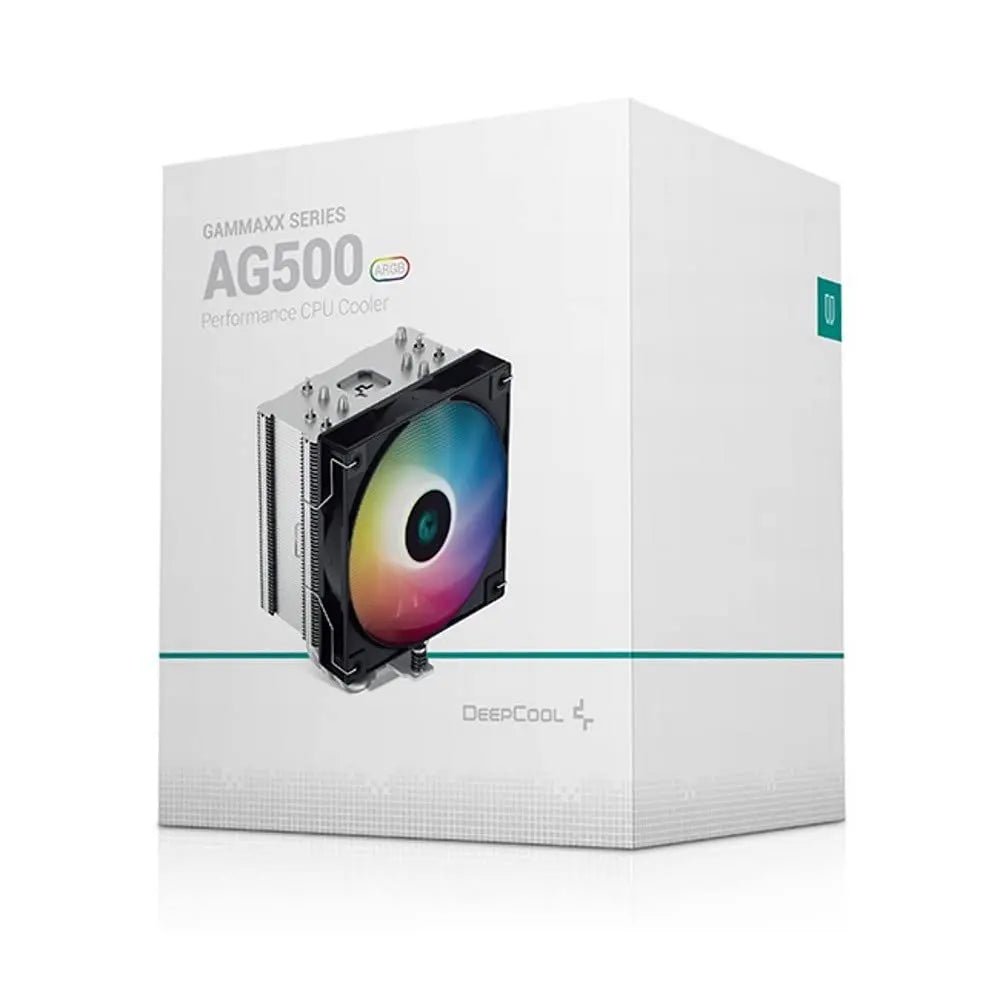 DeepCool AG500 ARGB Compact 120mm PWM Fan Single Tower Performance CPU Air Cooler - Image 2