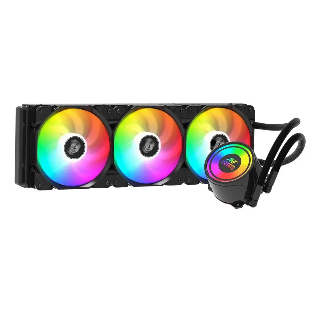 Ant Esports ICE-360 360mm ARGB AIO CPU Liquid Cooler - Black