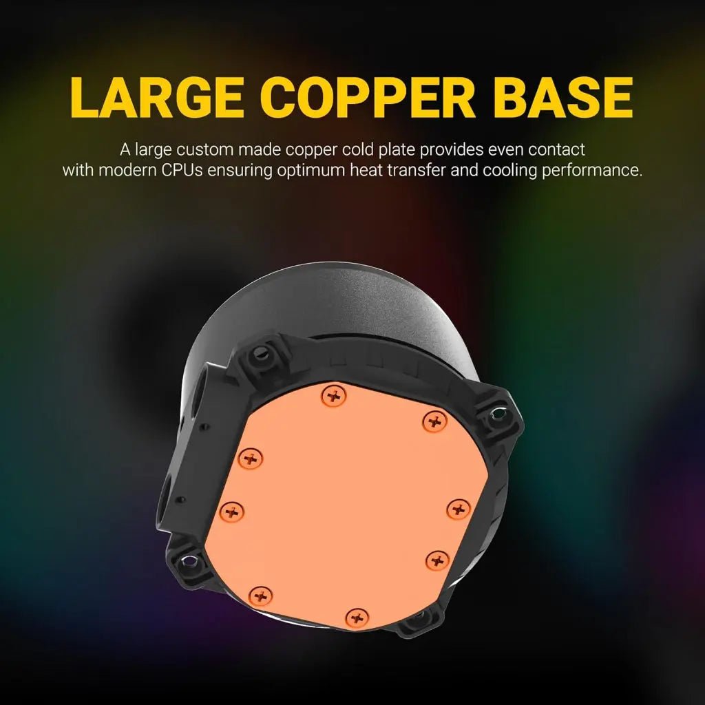 Ant Esports ICE-360 360mm ARGB AIO CPU Liquid Cooler - Black - Image 9