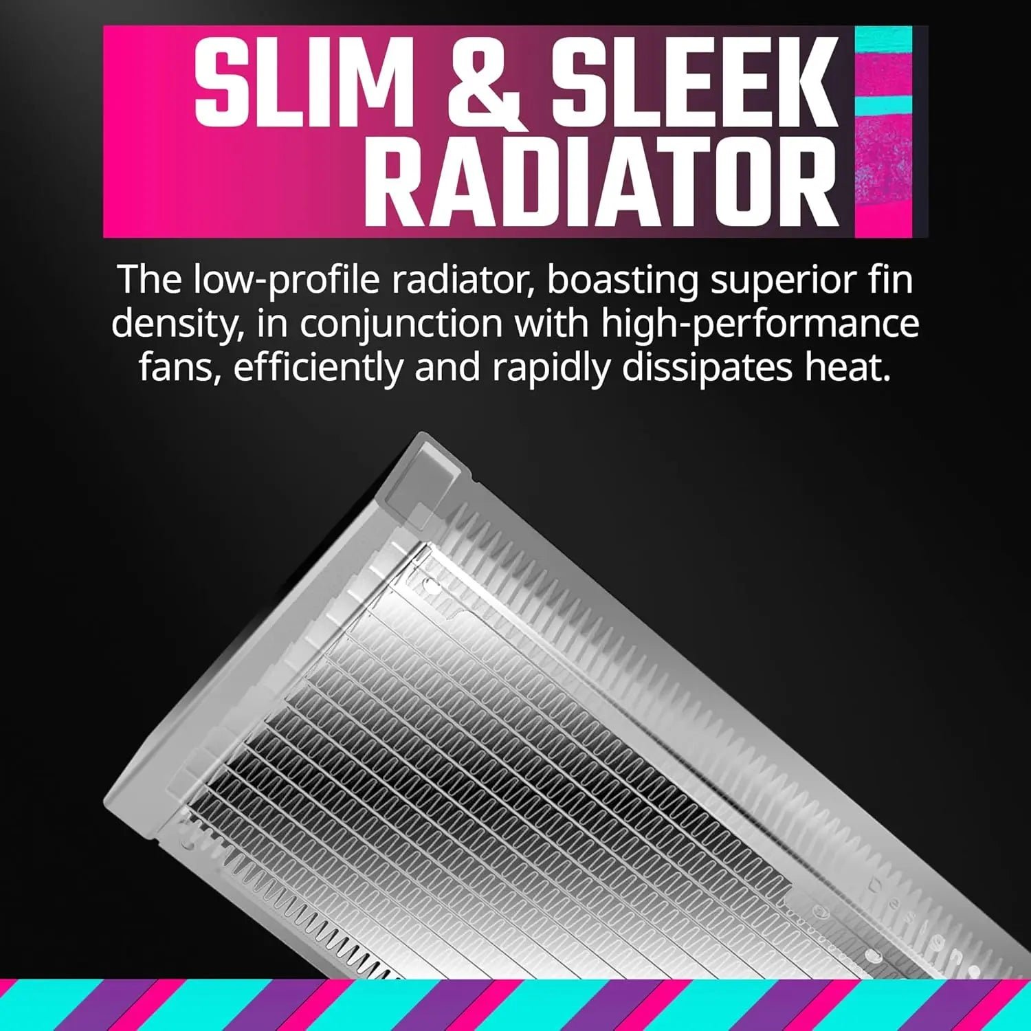 Cooler Master MasterLiquid 360 ATMOS ARGB 360mm Close-Loop AIO CPU Liquid Cooler - White - Image 2