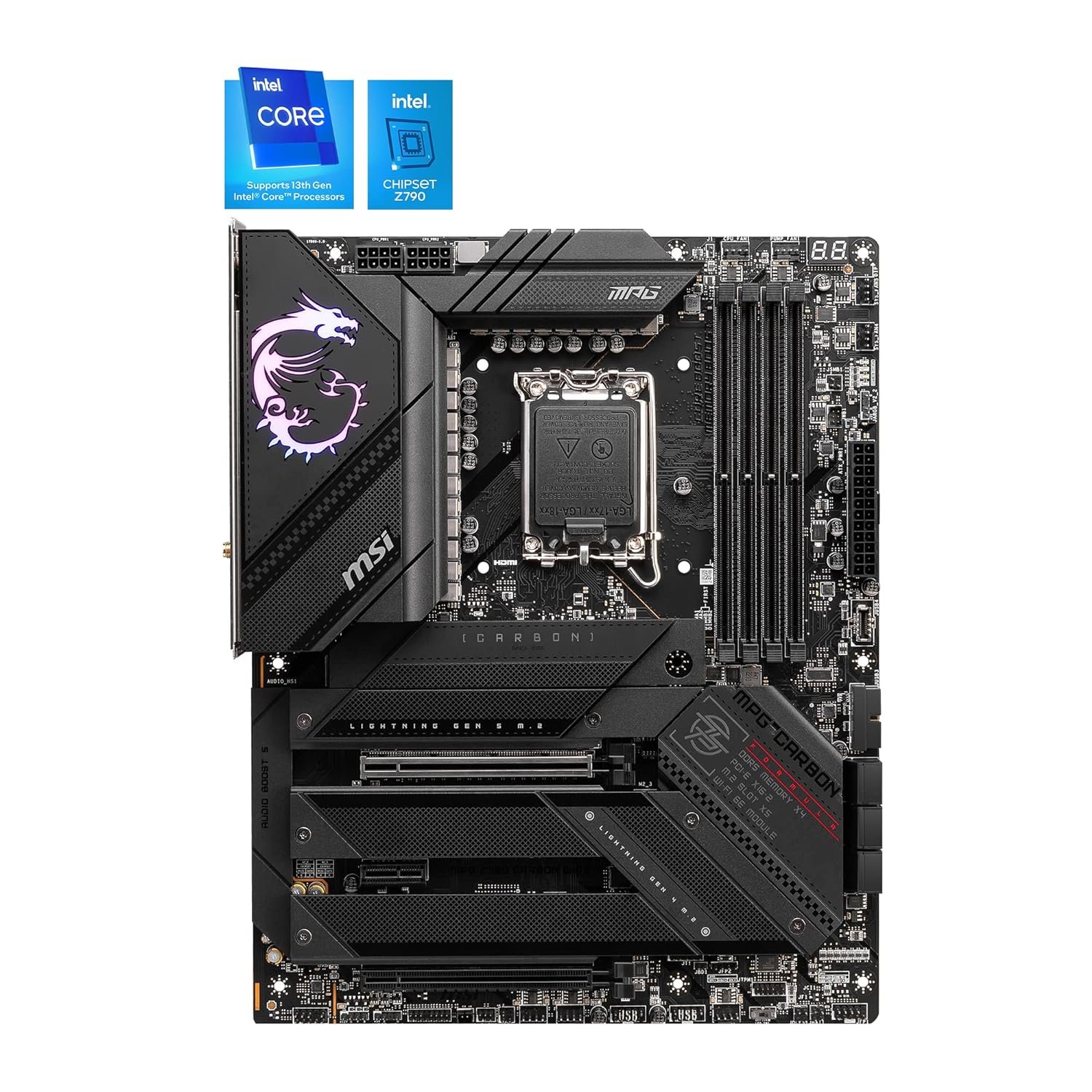 MSI MPG Z790 CARBON Wi-Fi LGA 1700 PCIe 5.0 DDR5 ATX Motherboard - Image 2