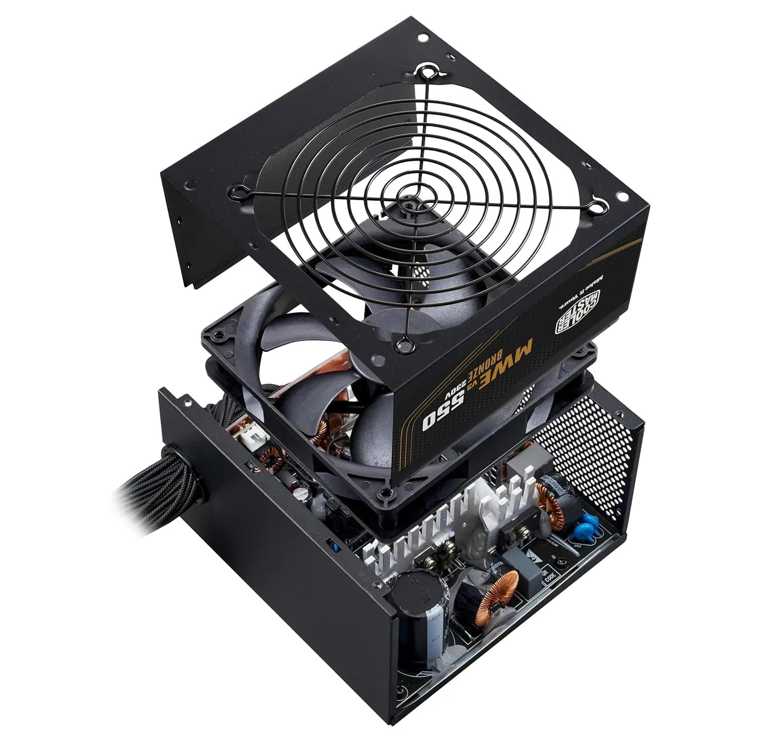 Cooler Master MWE Bronze 550 V3 550W ATX Non Modular Power Supply Unit - Black - Image 5