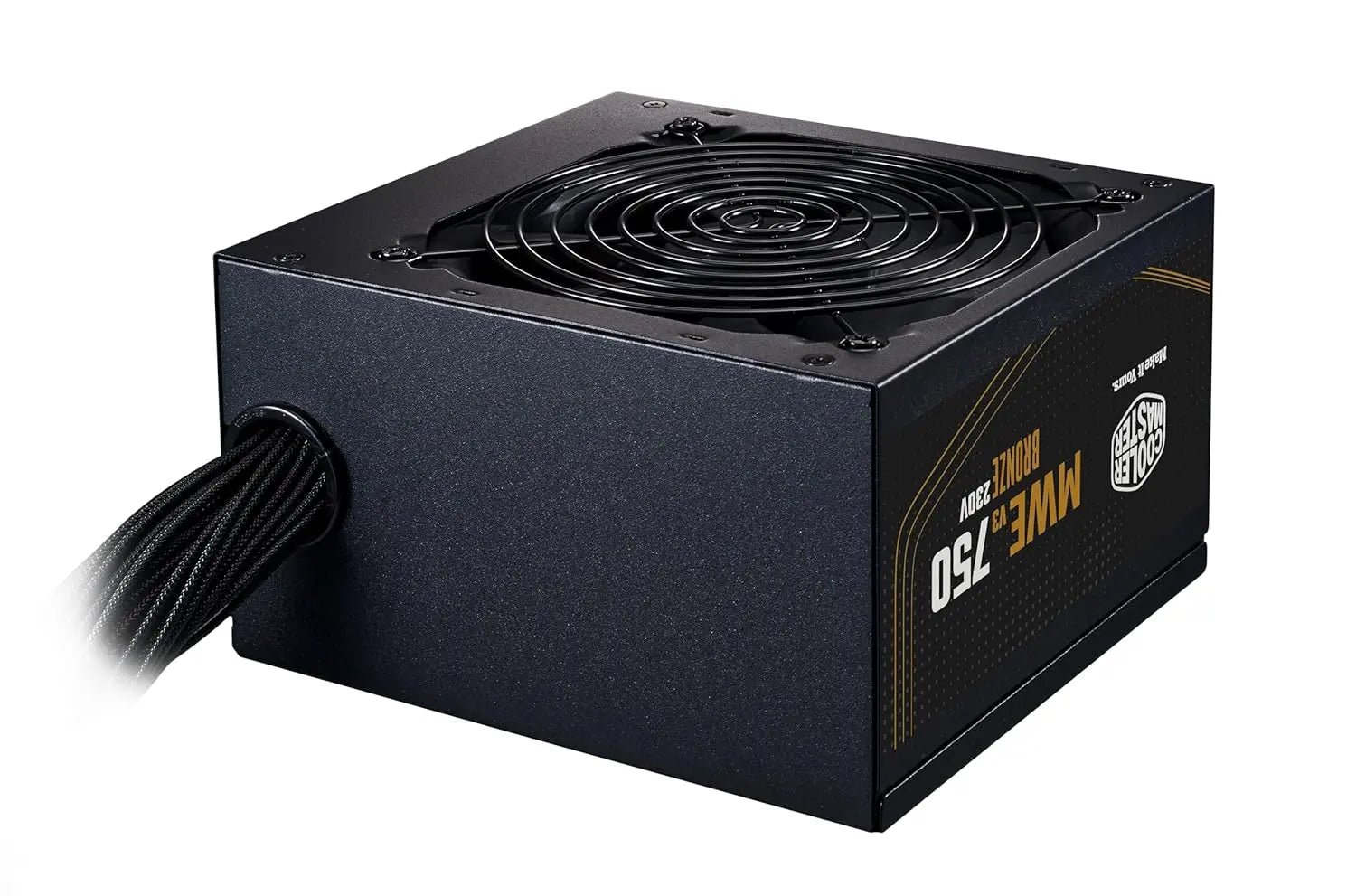 Cooler Master MWE 750 V3 230V 80 Plus Bronze Certified Non-Modular Power Supply – Black - Image 4