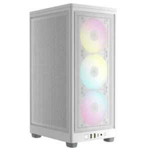 CORSAIR 2000D RGB AIRFLOW Mini-ITX PC Case - White