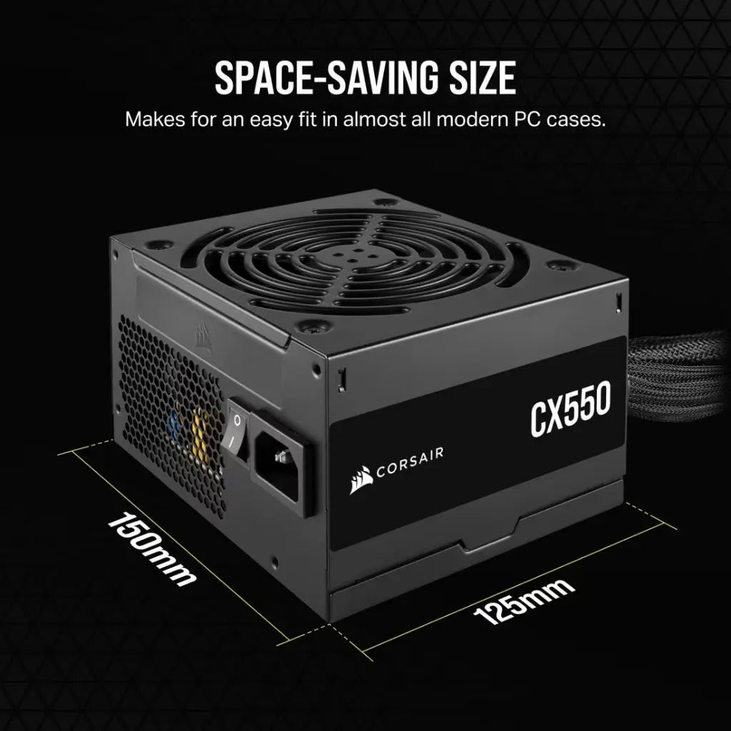 Corsair CX550 550-Watt 80 Plus Bronze ATX Power Supply - Image 3