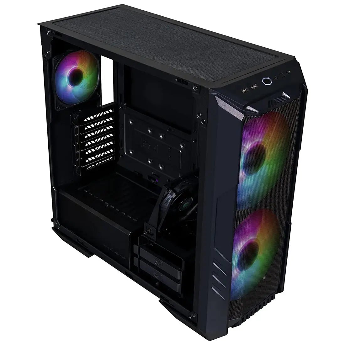 Cooler Master HAF 500 Mid-Tower Gaming Cabinet with Dual ARGB Fans and inbuilt ARGB PWM Controller - Image 3