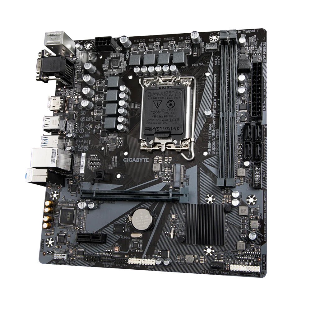 GIGABYTE H610M H DDR4 Intel H610 LGA 1700 Micro-ATX Motherboard - Image 4