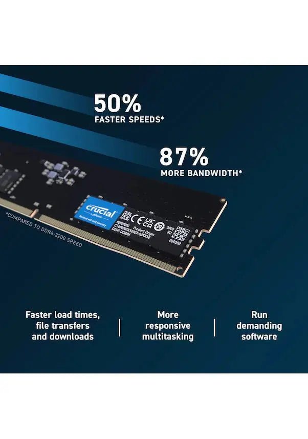 Crucial RAM 16GB DDR5 4800 MHz UDIMM Desktop RAM Memory - Image 5