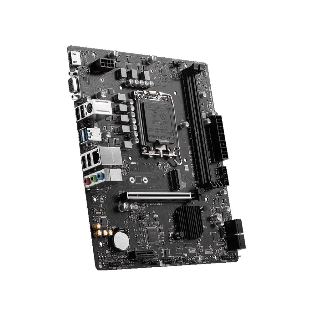 MSI PRO H610M-E DDR4 Intel H610 LGA 1700 Micro-ATX Motherboard with PCIe 4.0 and M.2 Slot - Image 4