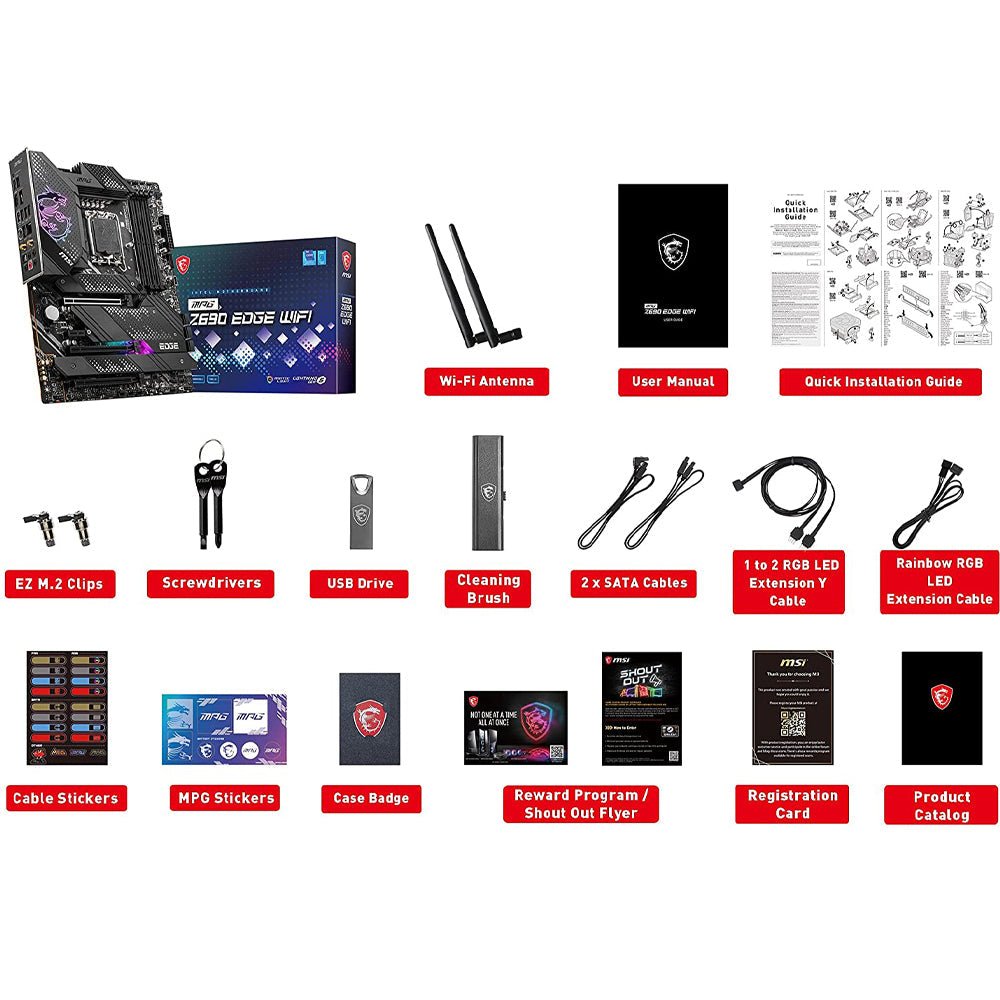 MSI MPG Z690 EDGE WIFI DDR5 Intel Z690 LGA 1700 ATX Motherboard with PCIe 5.0 and 4 M.2 Slot - Image 6