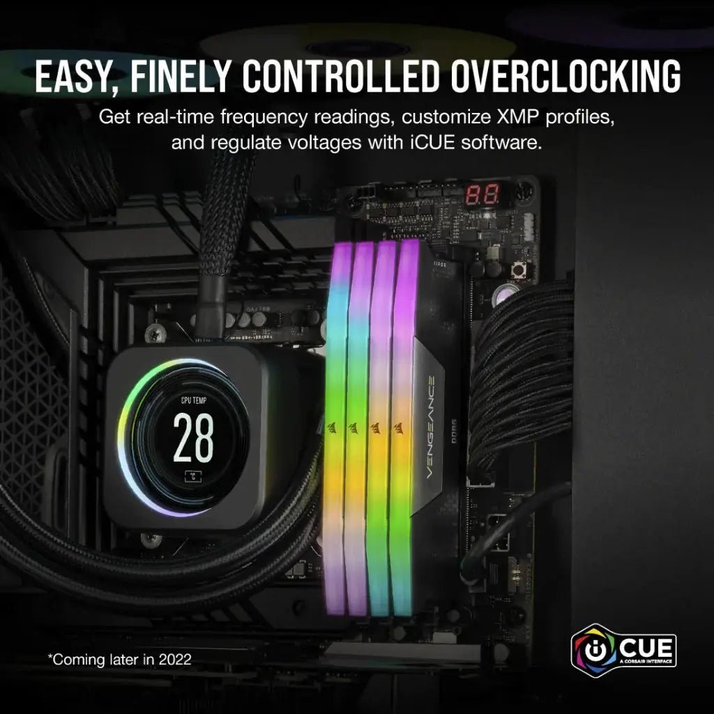 Corsair Vengeance RGB 16GB DDR5 RAM 5200MHz CL40 Desktop Memory - Image 3