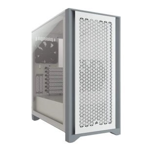 CORSAIR 4000D AIRFLOW White ATX Mid-Tower Cabinet with two 120mm AirGuide fans
