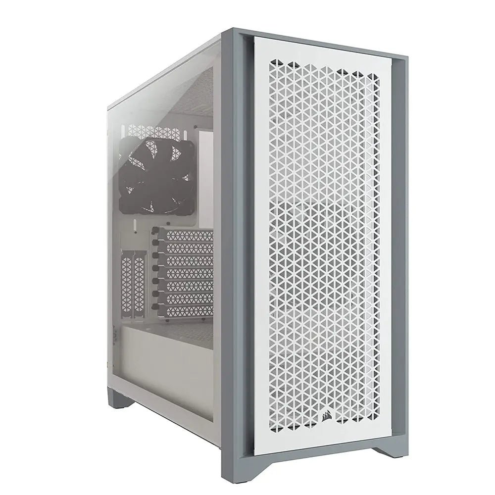 CORSAIR 4000D AIRFLOW White ATX Mid-Tower Cabinet with two 120mm AirGuide fans