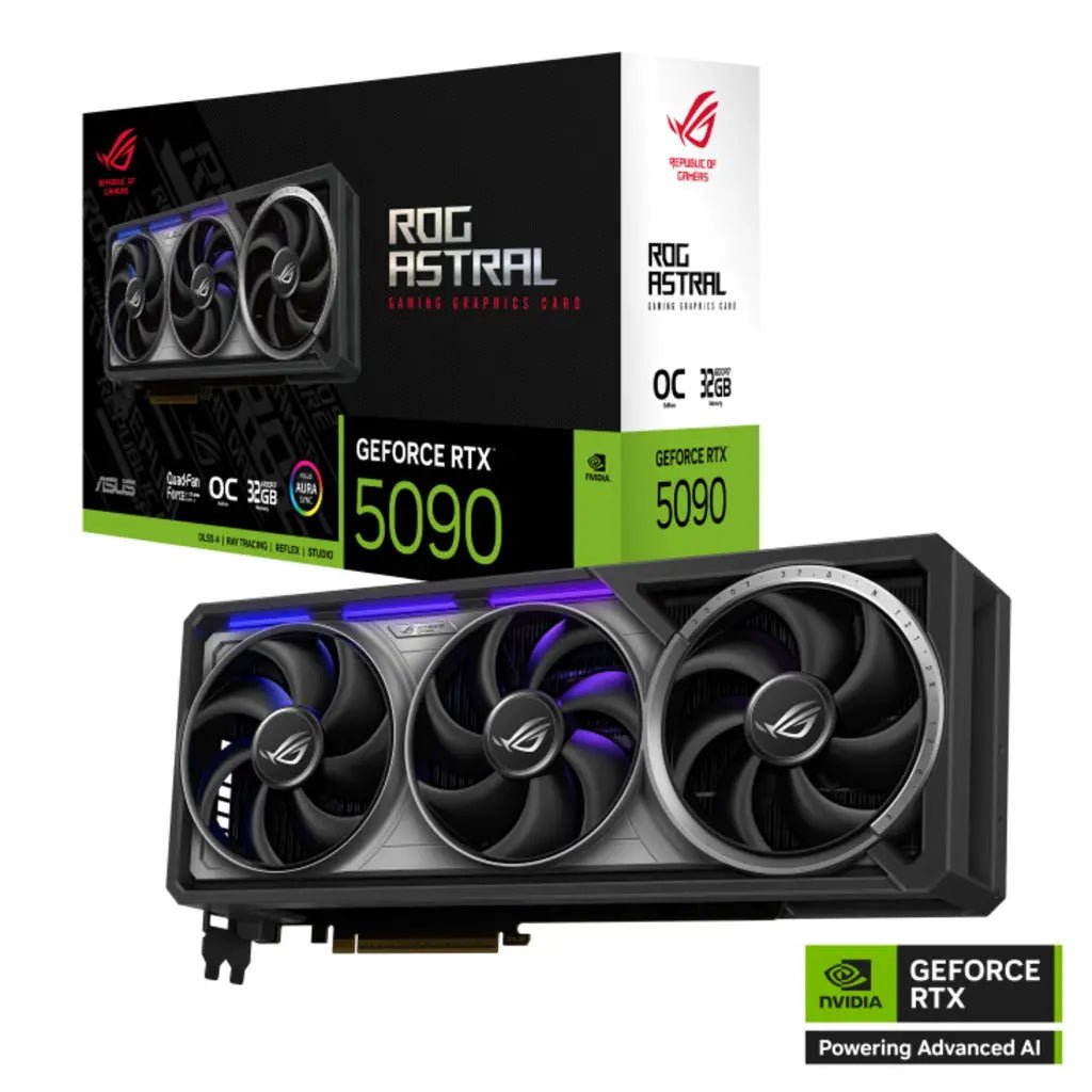 Asus ROG Astral GeForce RTX 5090 32GB GDDR7 OC Edition Triple Fan Graphics Card - Image 3