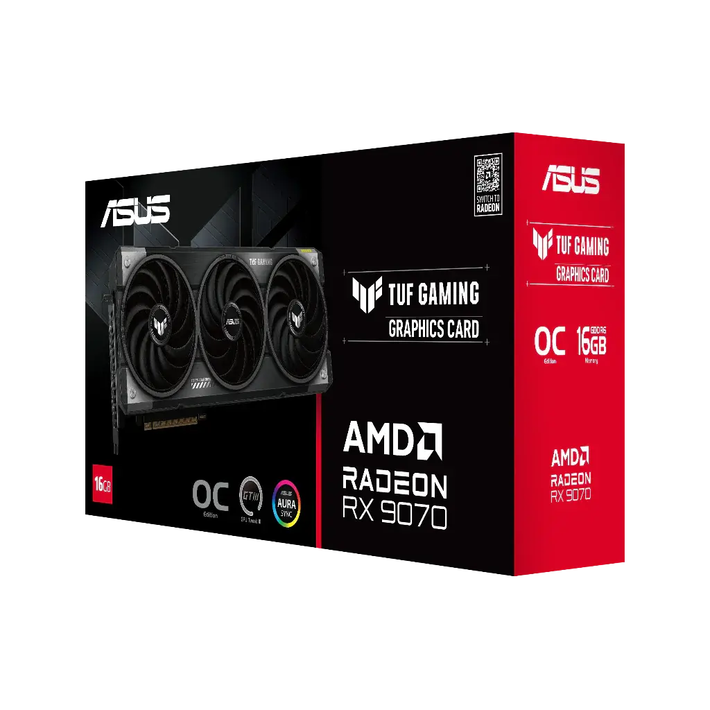 ASUS TUF Gaming Radeon RX 9070 OC Edition 16GB GDDR6 256-Bit Graphics Card - Image 2